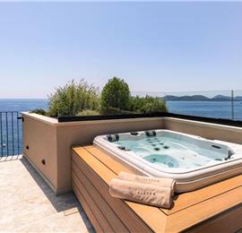 Luxury 5 Bedroom Villa with Heated Infinity Pool, Sauna, Gym, Jacuzzi and Sea Views in Vrbica, near Dubrovnik, Sleeps 10